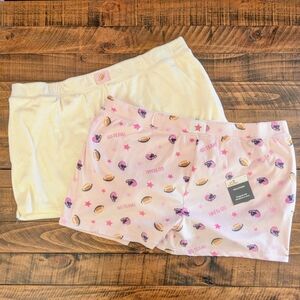 Way To Celebrate 2-Pack Women's Ultra-Soft Velour Fabric Sleep Shorts Size 2X